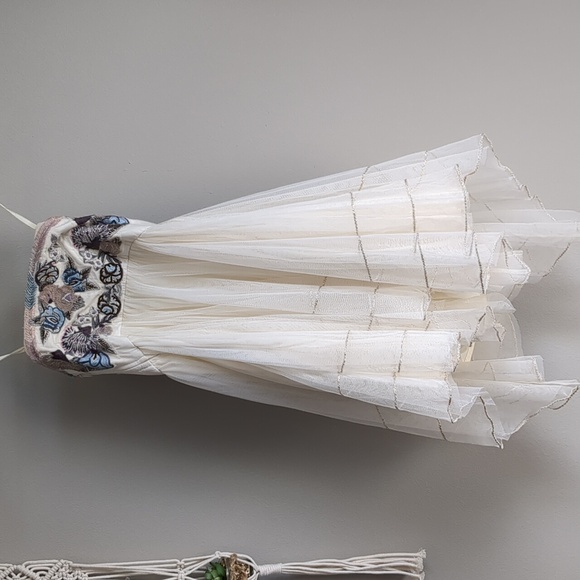 Free People Festival Bodice Tulle Sequin Embellished Mini Dress 2 - Picture 11 of 15